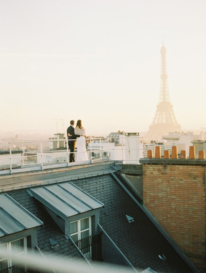 paris wedding photos Eiffel Tower four seasons george v